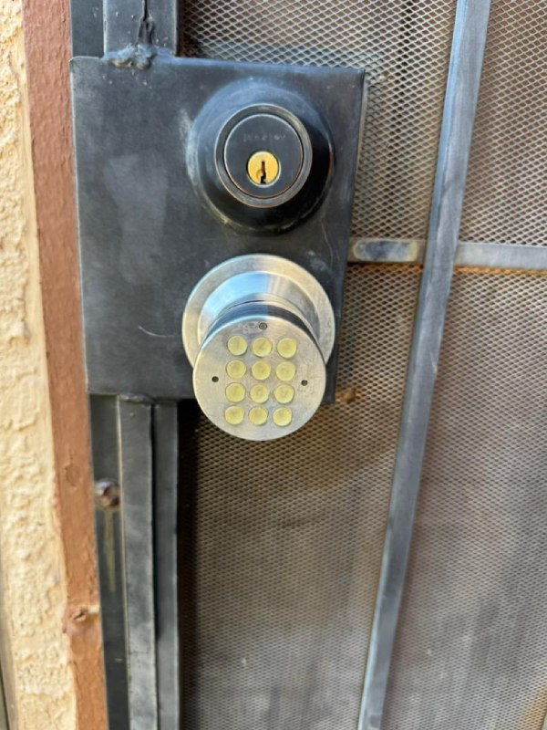 Security Door Deadbolt Installation