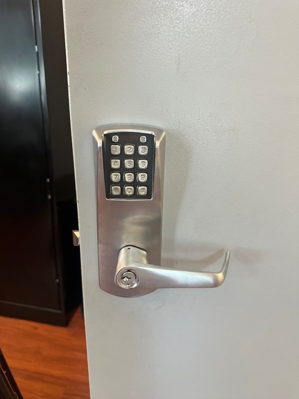 Commercial Keypad Lock Installation