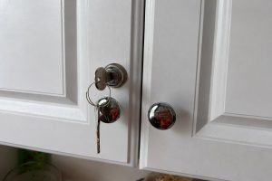 Kitchen Cabinet Lock Installation