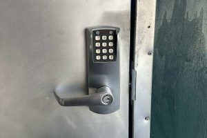 Commercial Keypad Lock Installation