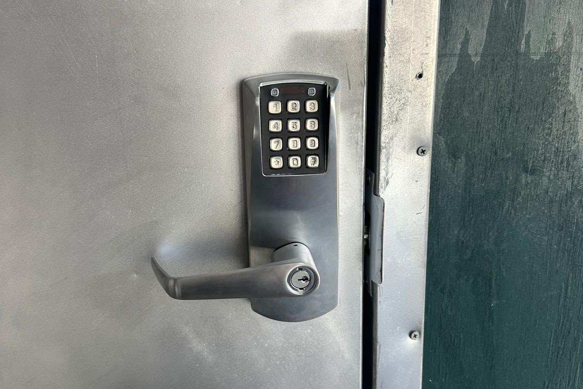 Commercial Keypad Lock Installation