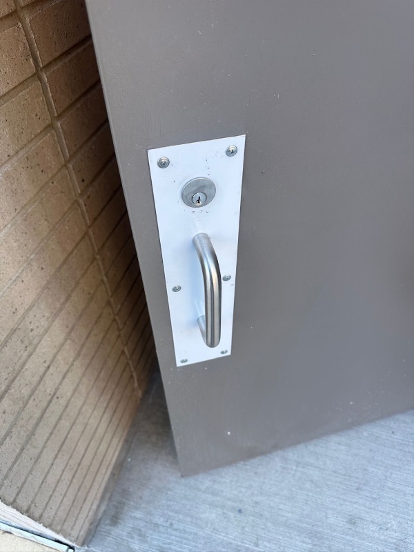 Commercial Door Lock Replacement & Cover Plate Installation