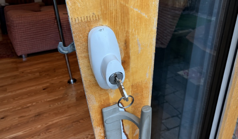 Keyed Lock Installation for an Andersen Door