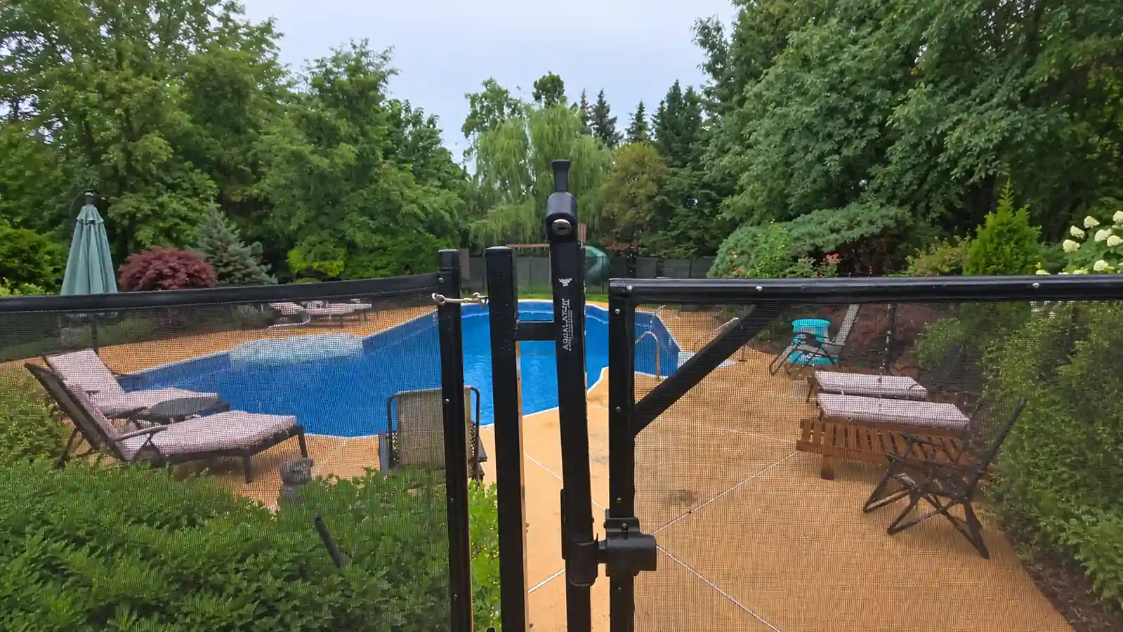 AquaLatch pool gate lock installation in Harrington Park, NJ